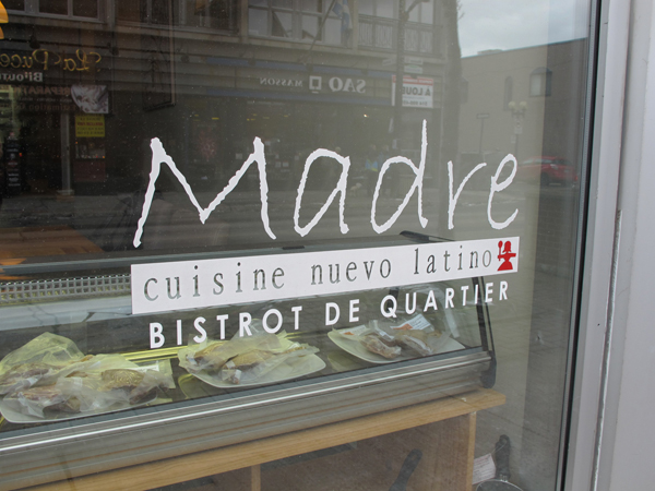 Madre nuevo latino restaurant montreal