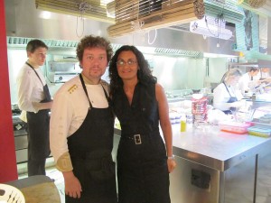 Chef Albert Adrià and I at Tickets tapas bar © Will Travel for Food